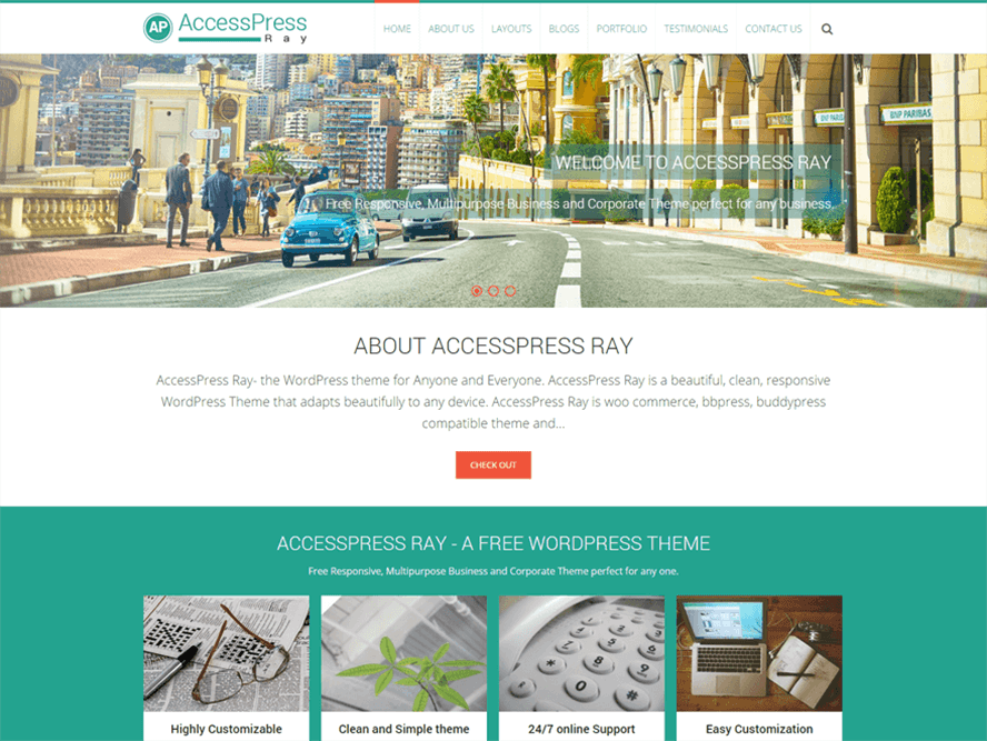 AccessPress Ray Best Free Photography WordPress Themes 3