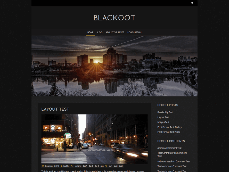 Blackoot Lite Best Free Photography WordPress Themes 3