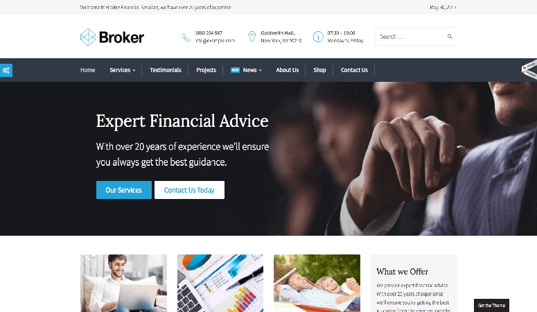 Broker Responsive Insurance WordPress