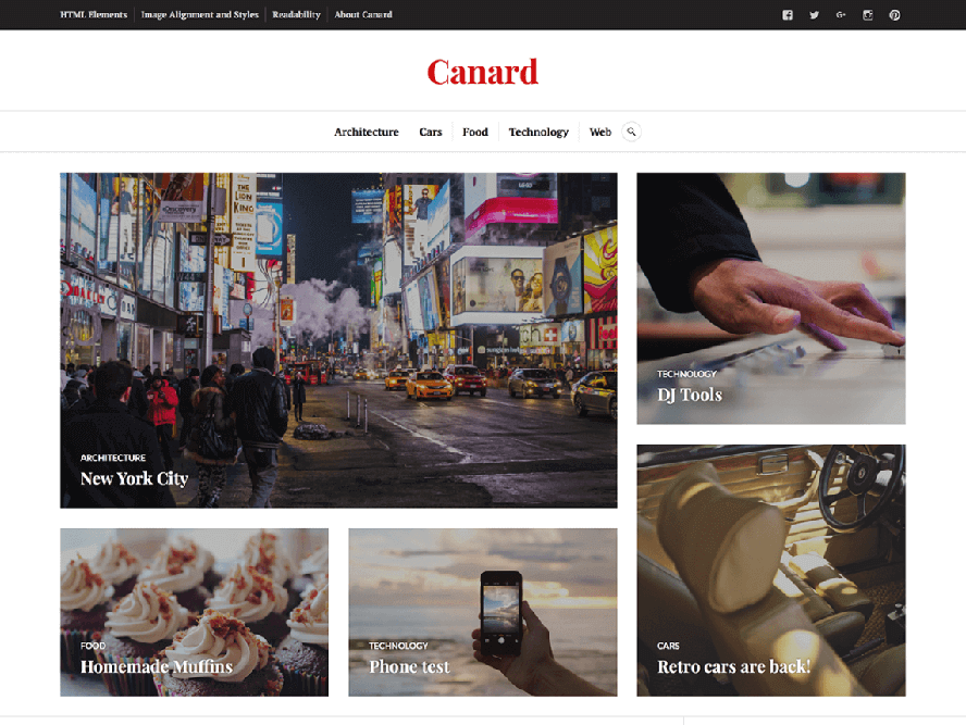 Canard Best Free Photography WordPress Themes 3