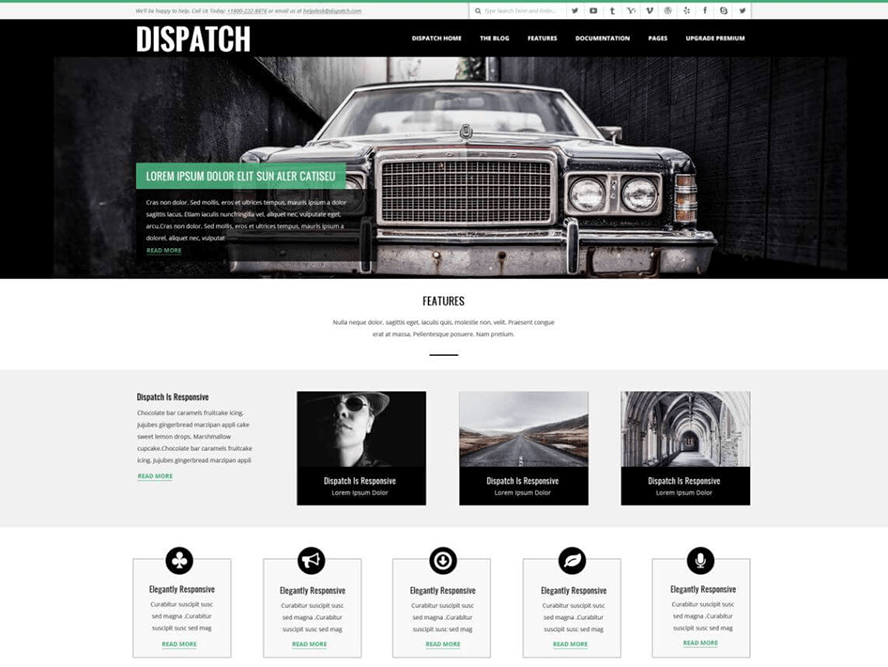 Dispatch Best Free Photography WordPress Themes 2
