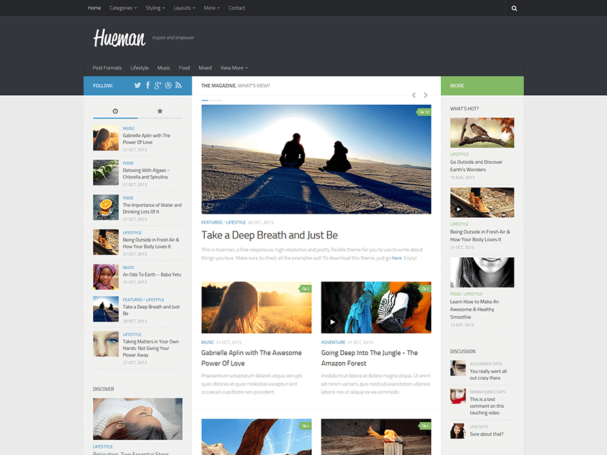 hueman wordpress theme