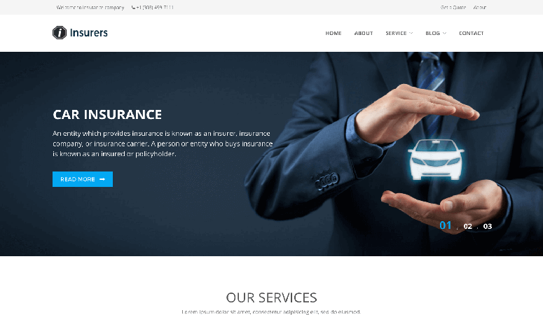 Insurers Responsive Insurance WordPress