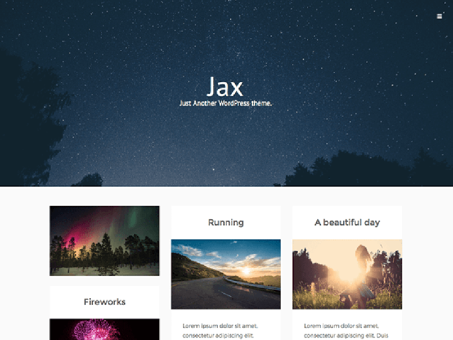 jaxlite theme Photography WordPress Themes 1