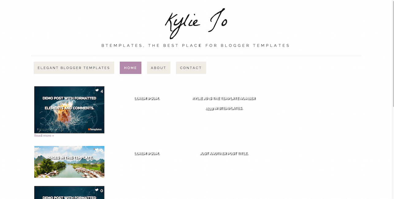 Kylie Jo Responsive Blogger