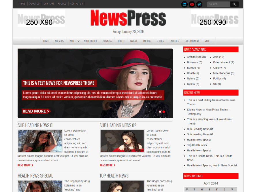 NewsPress Lite Best Responsive Magazine WordPress Theme