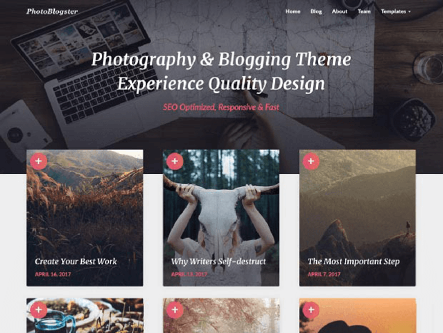 photoblogster ptheme Free Photography WordPress Themes 2018 1