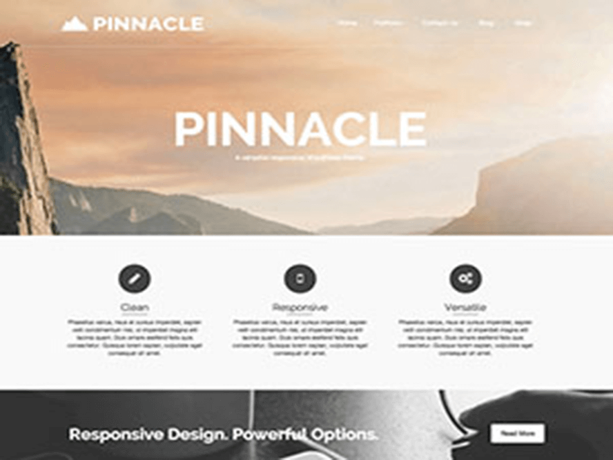 pinnacle featured Magazine WordPress Themes 2018