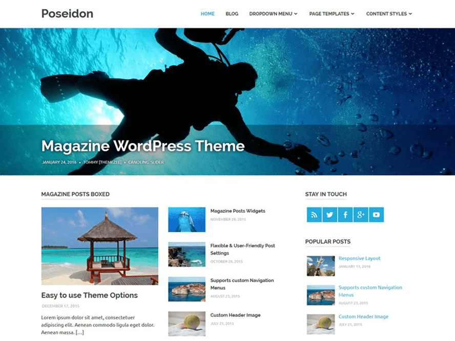 poseidon magazine wordpress theme