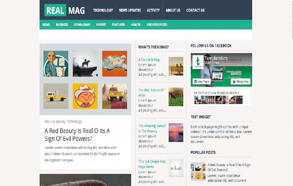 Real Mag Responsive Blogger