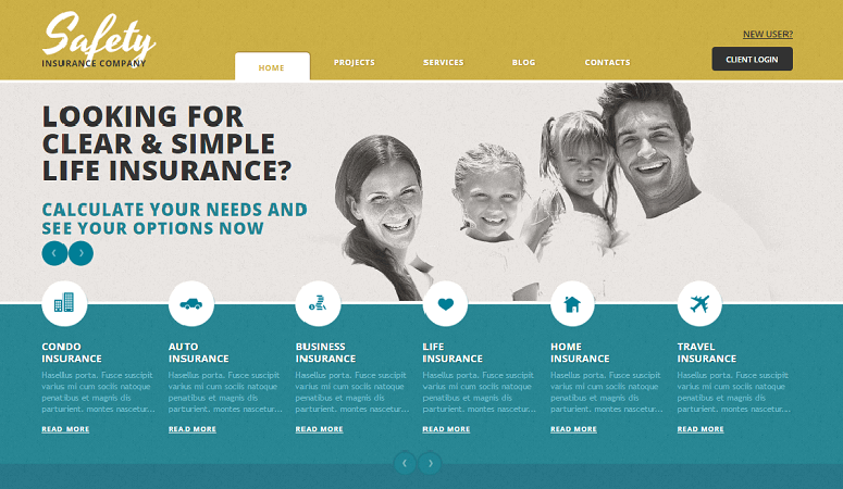 safety insurance Insurance WordPress Theme