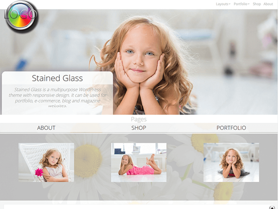 stainedglass Free Photography WordPress Themes 2018