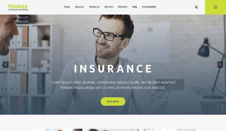Yankee Best Responsive Insurance WordPress