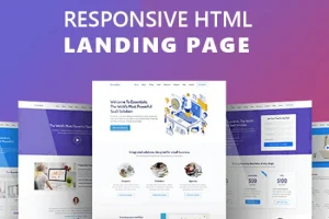 html responsive landing page 300x200